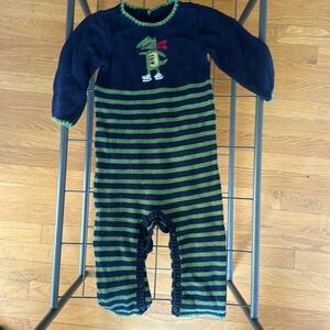 Janie & Jack sweater long sleeve pants onesie 12-18 months alligator crocodile